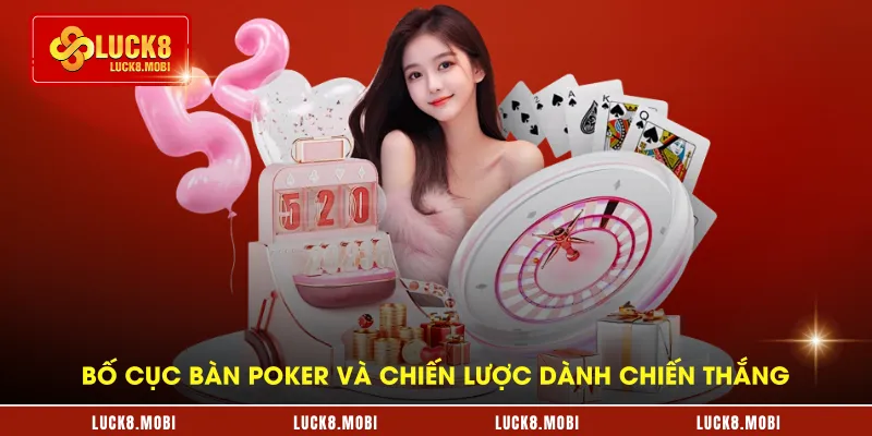 Bố cục bàn Poker và chiến lược dành chiến thắng
